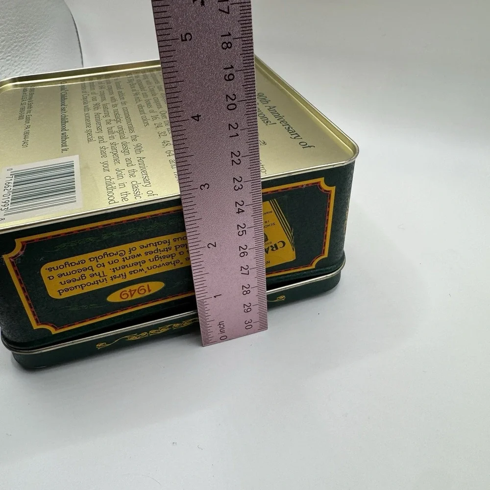 VTG Crayola‎ 90th Anniversary 1903 1993 Tin Box 64 Count Crayons Storage Case